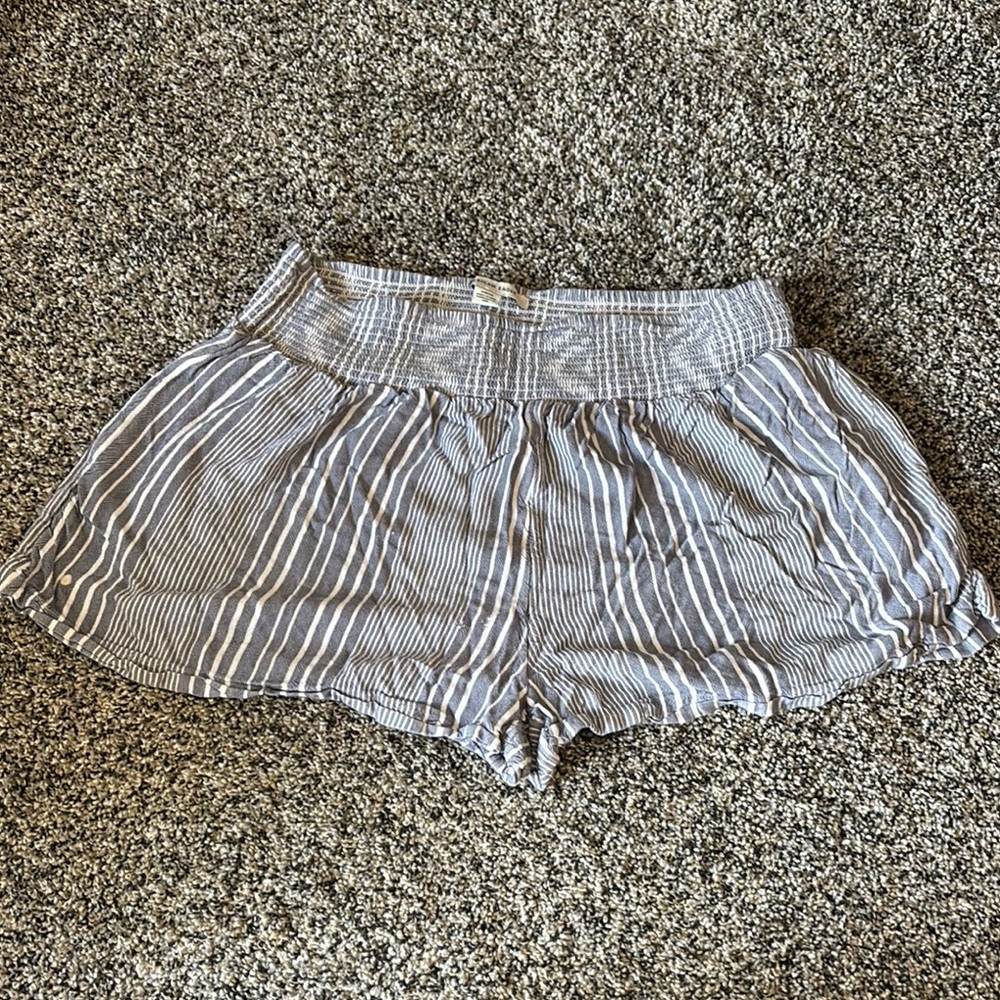 Striped Blue Women's Shorts